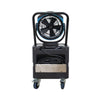 XPOWER FM-68WK Multi-purpose Misting Fan with Built-In Water Pump & WT-45 Mobile Water Reservoir back view