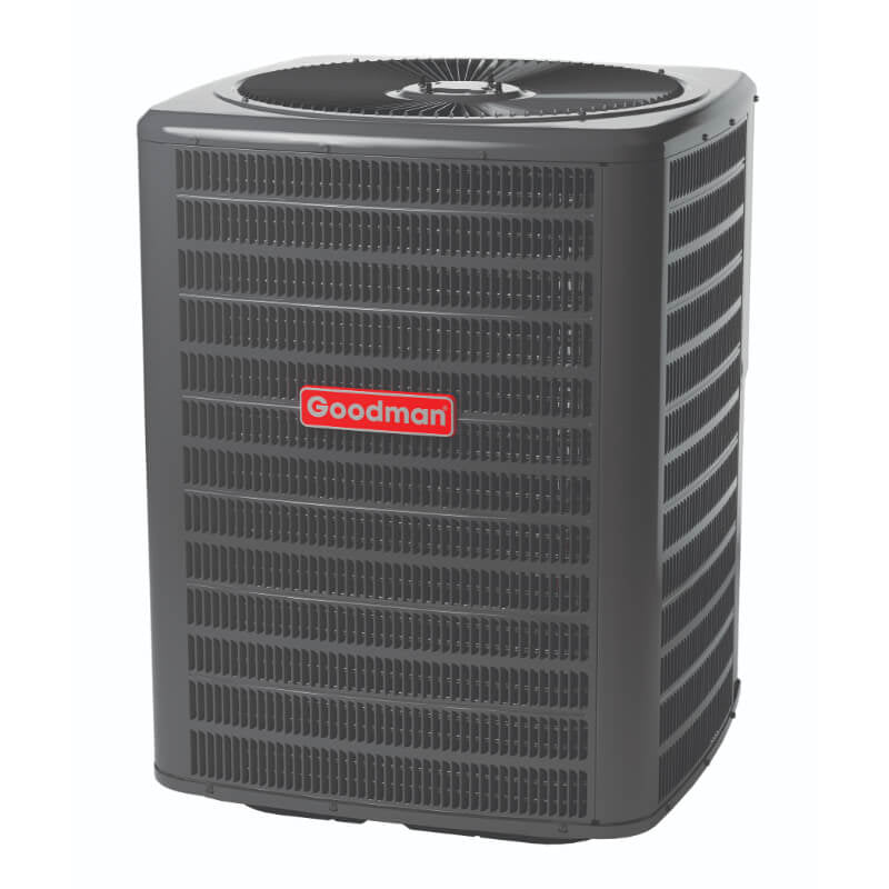Goodman Split Air Conditioner 15.2 SEER2, Single Stage, 4 Ton, R-410A, 208/230V - GSXH504810 - Right Front Angle