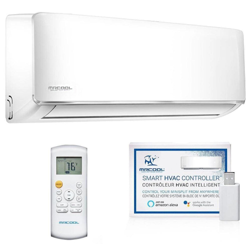 Efficient MRCOOL mini split AC system with 3-zone heat pump and 36000 BTU - ideal for any room or space - Wall mounted