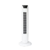 SPT SF-1536W: Tower Fan with Remote and Timer in White - Front View