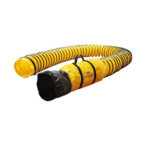 XPOWER 8DH or 12DH Extra Flexible Ventilation PVC Ducting Hose 