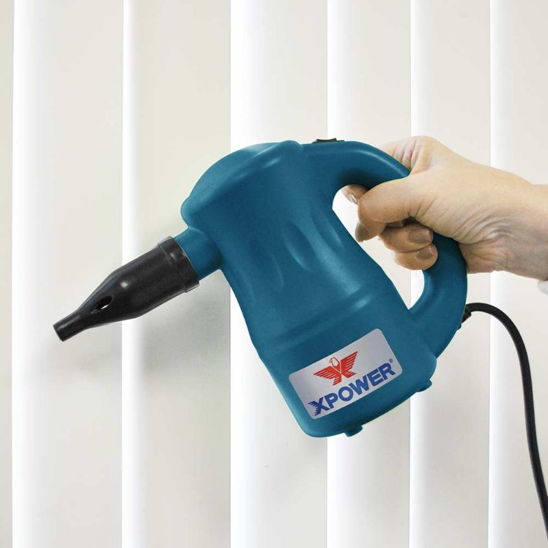 XPOWER A-2 Airrow Pro Multi-Use Powered Air Duster, Dryer, and Blower - A-2 Blue Blinds Behind