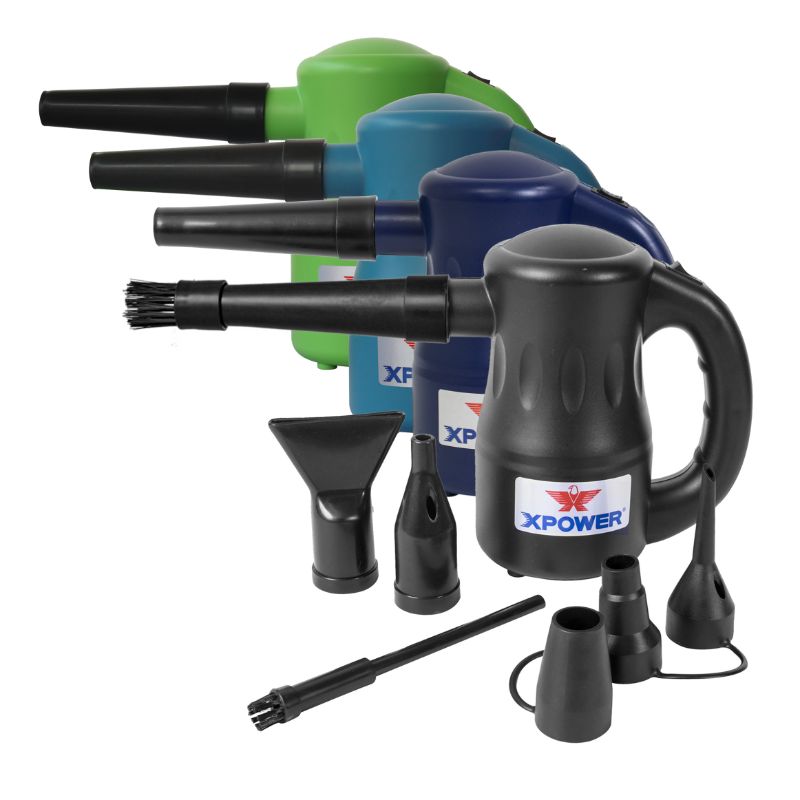 XPOWER A-2 Airrow Pro Multi-Use Powered Air Duster, Dryer, and Blower - Multi Color