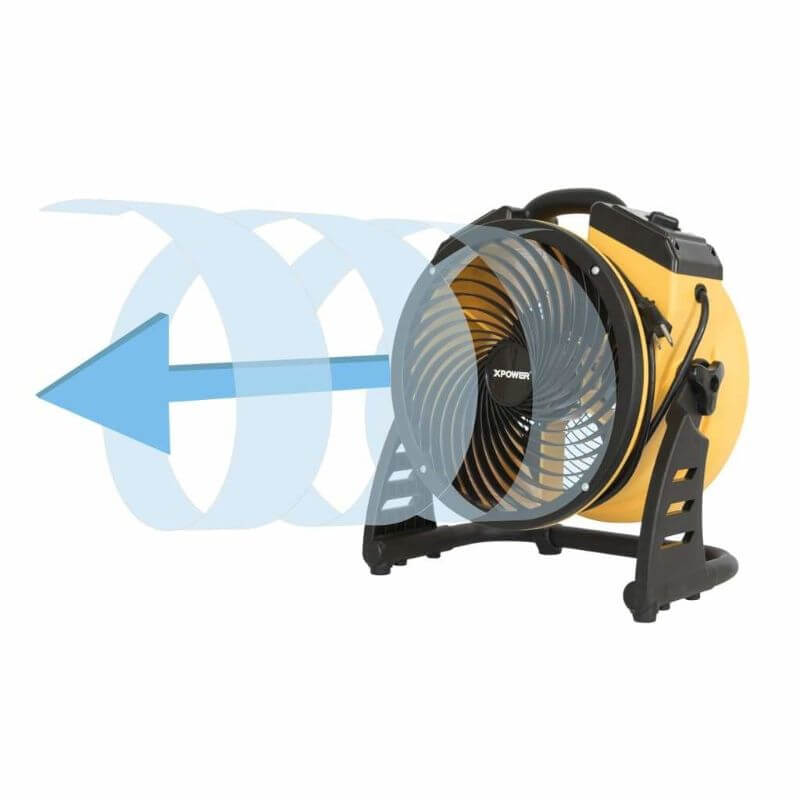 XPOWER FC-100 Multipurpose 11” Pro Air Circulator Utility Fan - Airflow