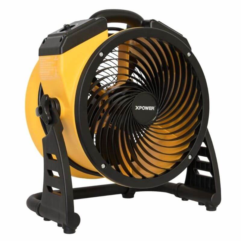 XPOWER FC-100 Multipurpose 11” Pro Air Circulator Utility Fan - Left Front View