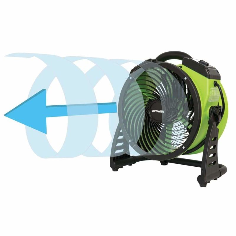 XPOWER FC-250D Pro 13” Brushless DC Motor Air Circulator Utility Fan with Timer - Airflow