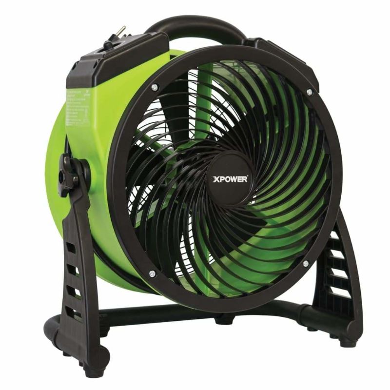XPOWER FC-250D Pro 13” Brushless DC Motor Air Circulator Utility Fan with Timer - Left Front View