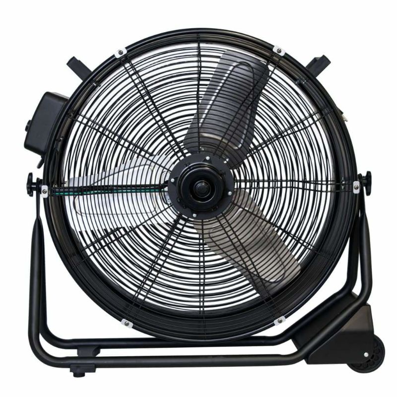 XPOWER FD-630D Brushless DC Motor High Velocity 24” Drum Fan - Back View