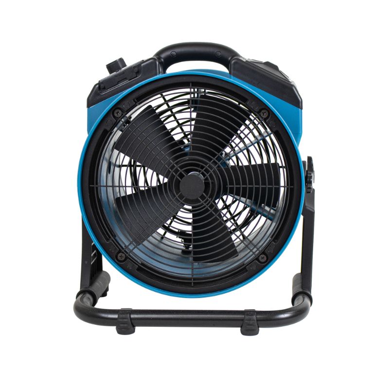 XPOWER FM-65B Multi-purpose Battery Powered Misting Fan and Air Circulator - Back View