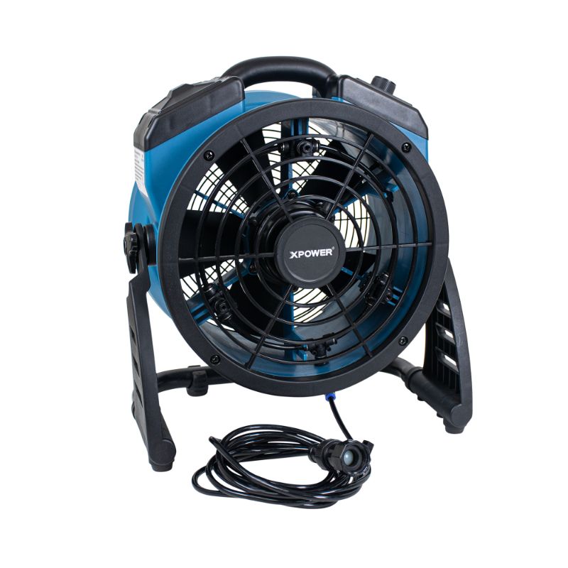 XPOWER FM-65B Multi-purpose Battery Powered Misting Fan and Air Circulator - Hose Adapter