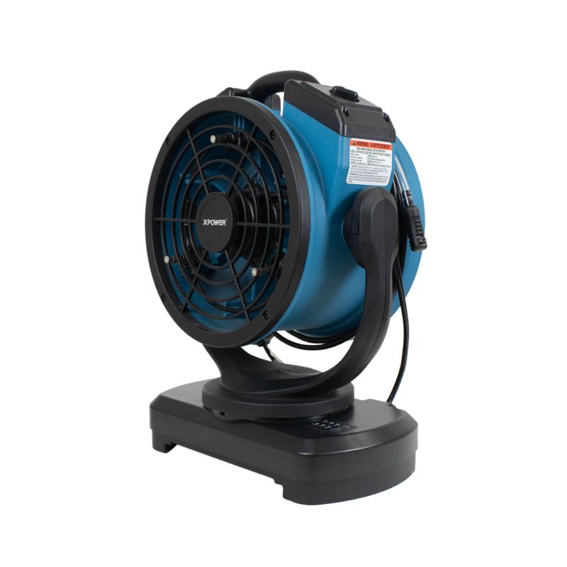 XPOWER FM-68W Multi-purpose Oscillating Misting Fan with Built-In Water Pump - Right Angle View