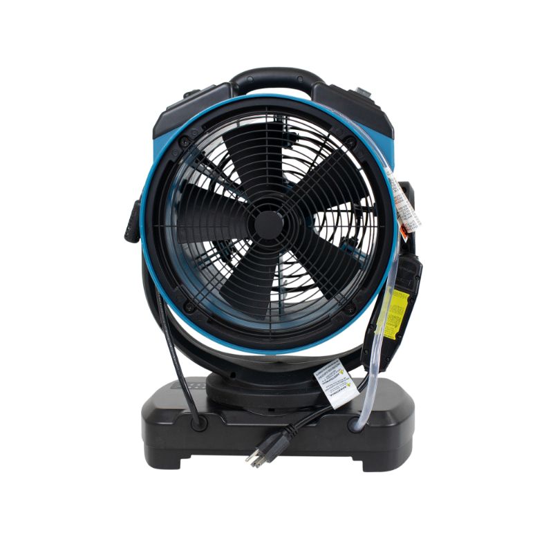 XPOWER FM-88W Multi-purpose Oscillating Misting Fan with Built-In Water Pump - Back View
