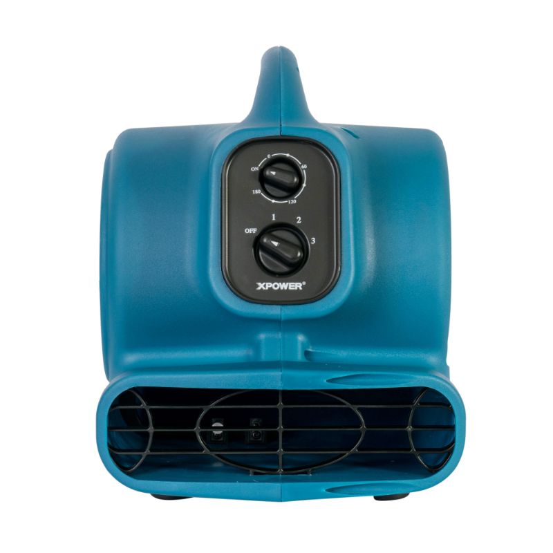 XPOWER Freshen Aire P-260AT 1/5 HP 4 Speed Scented Air Mover with Daisy Chain Front View