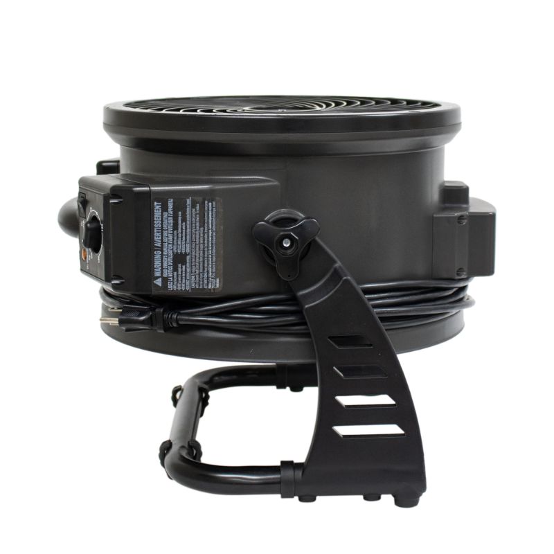XPOWER M-25 Axial Air Mover with Ozone Generator - Face Down View