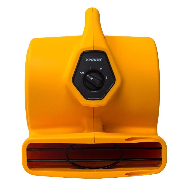 XPOWER P-130A Compact Air Mover with Daisy Chain - Front View