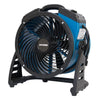 XPOWER P-AR Industrial Axial Air Mover | 4-Speed Fan with Built-In Power Outlets - Left View