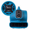 XPOWER P-230AT 1/4 HP Mini Air Mover - Blue Close Up Plugs
