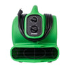 Load image into Gallery viewer, XPOWER P-230AT 1/4 HP Mini Air Mover - Green Front View Wrap Around