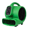 XPOWER P-230AT 1/4 HP Mini Air Mover - Green Right Angle View