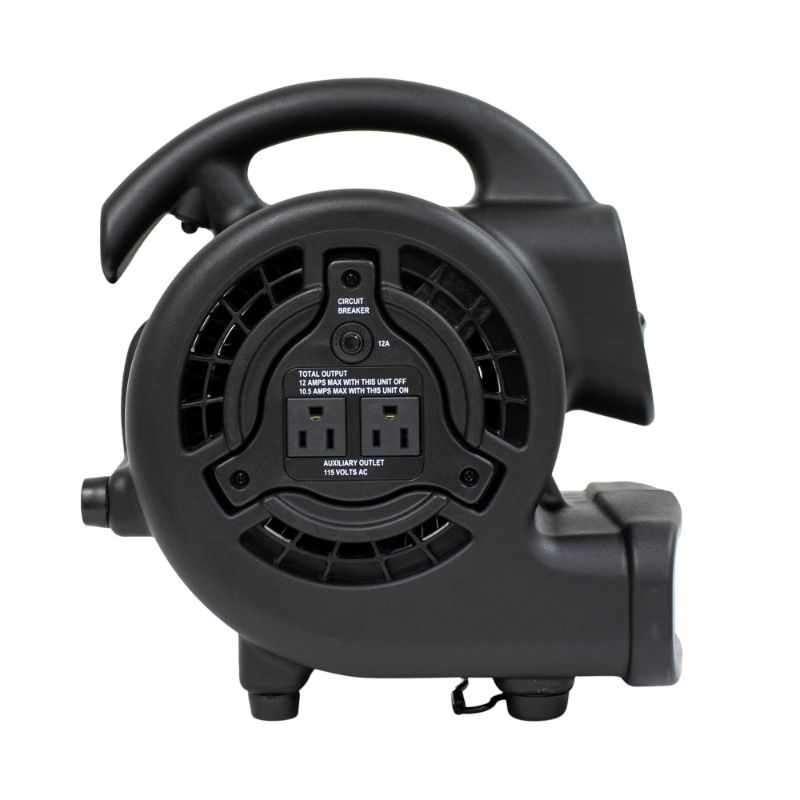 XPOWER P-80A Mighty Air Mover - Left View Black
