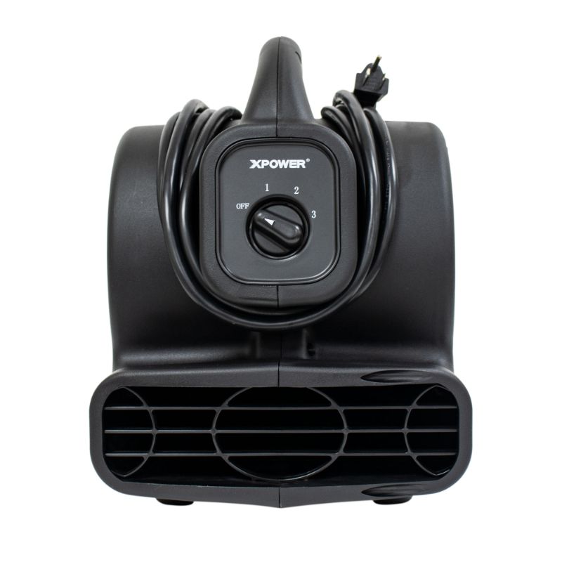 XPOWER P-80A Mighty Air Mover - Wrap Around Cord Black