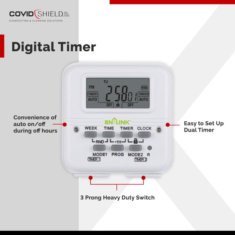 XPOWER Total Protection – Programmable Sanitizing System (Small) - XCS3 - Digital Timer