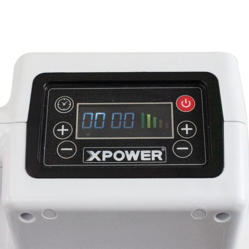 XPOWER X-2800 Professional 3-Stage HEPA Air Scrubber - Control Panel