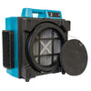 XPOWER X-3400A Professional & Industrial 3-Stage HEPA Air Scrubber - Side View