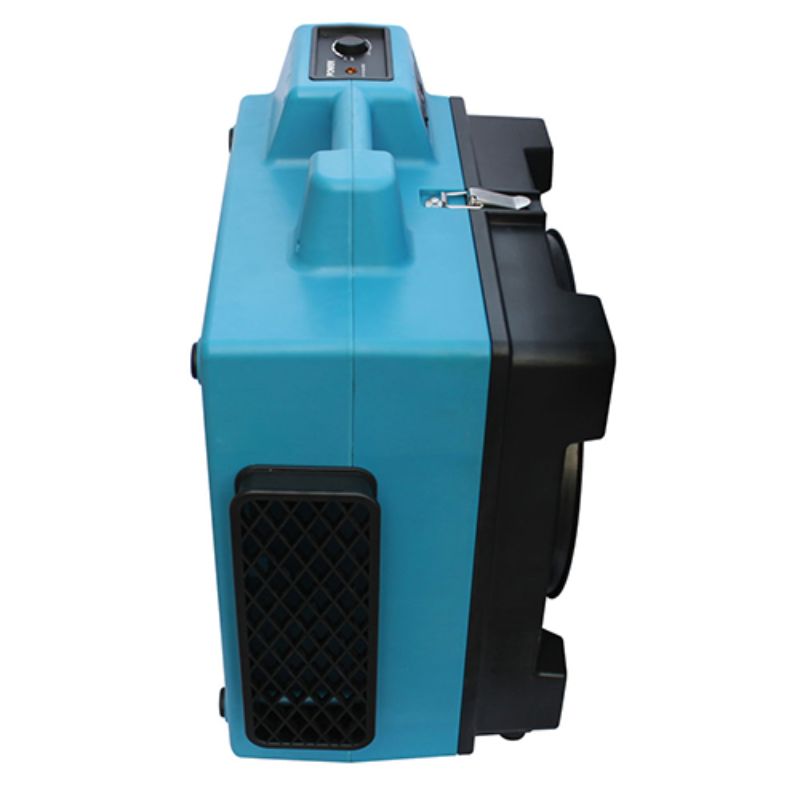 XPOWER X-3400A Professional & Industrial 3-Stage HEPA Air Scrubber - Small Mouth Left Side View