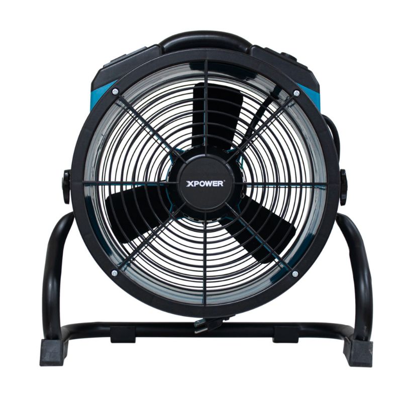 XPOWER X-34AR Professional Sealed Motor Axial Fan (1/4 HP) - Front View Blue