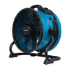 XPOWER X-34AR Professional Sealed Motor Axial Fan (1/4 HP) - Right Angle Blue