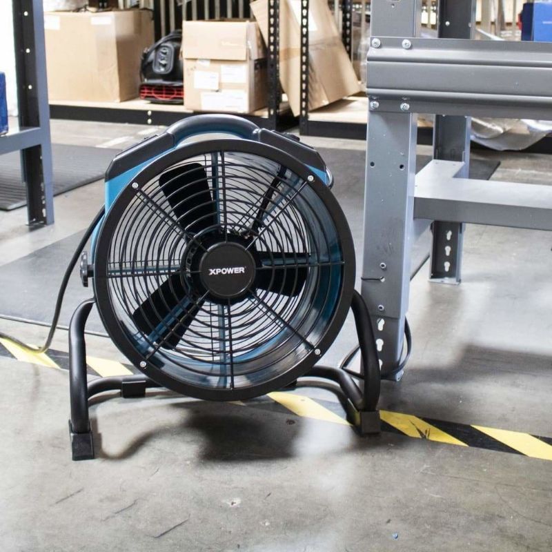 XPOWER X-34AR Professional Sealed Motor Axial Fan (1/4 HP) - Warehouse Usage