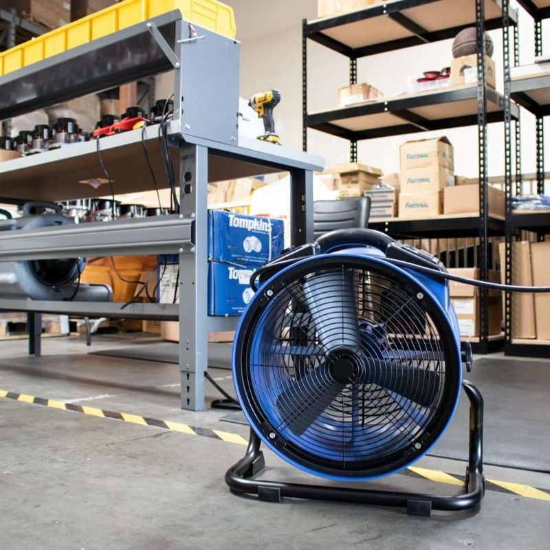XPOWER X-35AR Professional High Temp Axial Fan (1/4 HP) - Warehouse Usage Front View