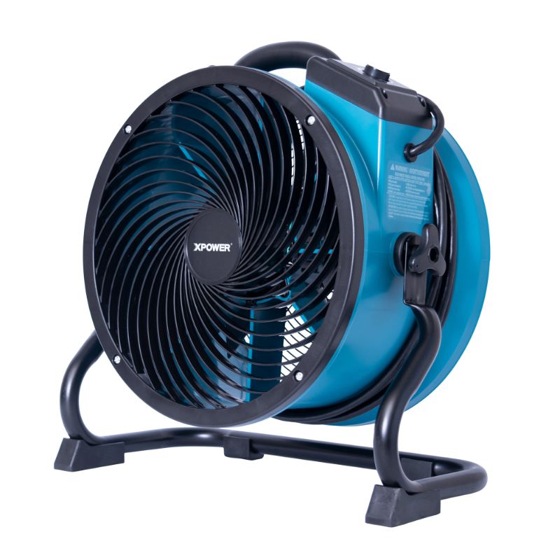 XPOWER X-39AR Professional Sealed Motor Axial Fan (1/4 HP) - Left Main View