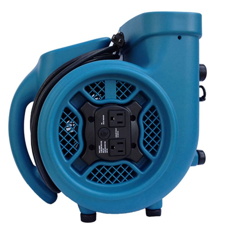 XPOWER X-400A 1/4 HP Industrial Air Mover with Daisy Chain - 90 Degree Angle