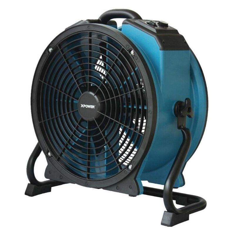 XPOWER X-47ATR Professional Sealed Motor Axial Fan (1/3 HP) - Right Front View