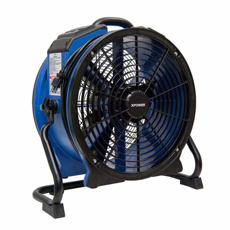 XPOWER X-48ATR High Temperature Variable Speed Industrial Fan - Left Front View