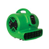 XPOWER X-600A 1/3 HP Air Mover with Daisy Chain - Green Left Front 
