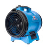 Load image into Gallery viewer, XPOWER X-8 Variable Speed 8&quot; Diameter Industrial Confined Space Ventilator Fan - Right Front View