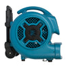 XPOWER X-830H 1 HP Air Mover w/ Telescopic Handle & Wheels - Left View