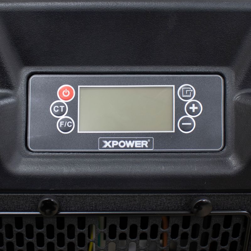 XPOWER XD-165L Low Grain Refrigerant (LGR) Dehumidifier - Control Panel