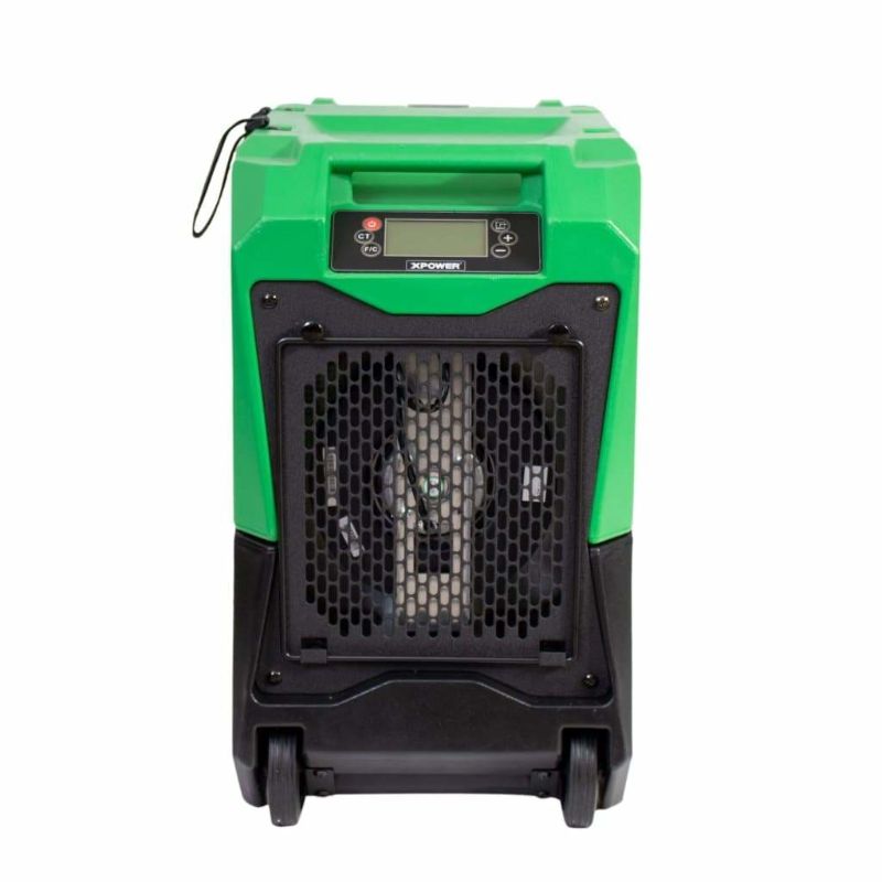 XPOWER XD-85L2 85 PPD Commercial LGR Dehumidifier with Automatic Purge Pump - Green Back View