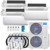 Energy-efficient MRCOOL DIY 48,000 BTU 5-Zone Heat Pump Split System with Air Handlers