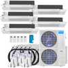 Versatile 5-Zone Heat Pump Split System with MRCOOL Mini Split AC and 48000 BTU