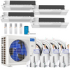 Energy efficient MRCOOL DIY mini split ac system with 48000 BTU and 4-zone heat pump