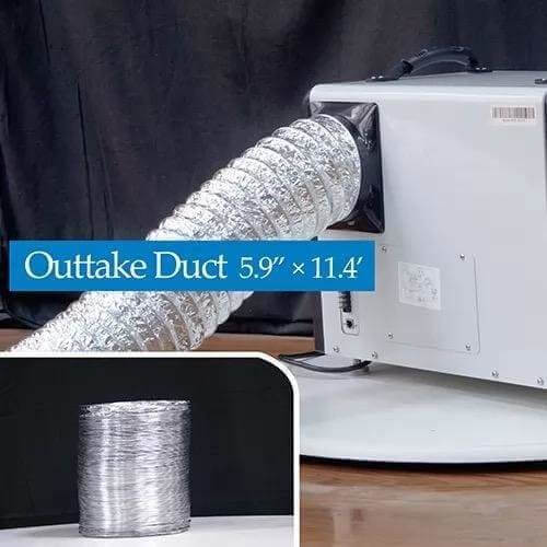 Aluminum Foil Intake Duct with 5.9"x11.4" Dimension for Improved Dehumidifier Performance