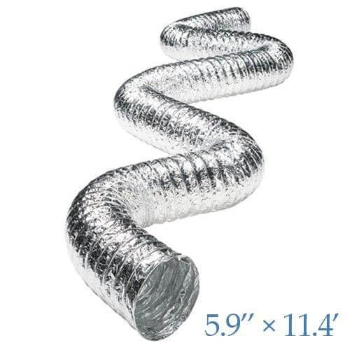 5.9"x11.4" Foot Long Aluminum Foil Intake Duct for Optimal Airflow