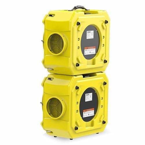 AlorAir Cleanshield HEPA 550 Air Scrubber in yellow stacked