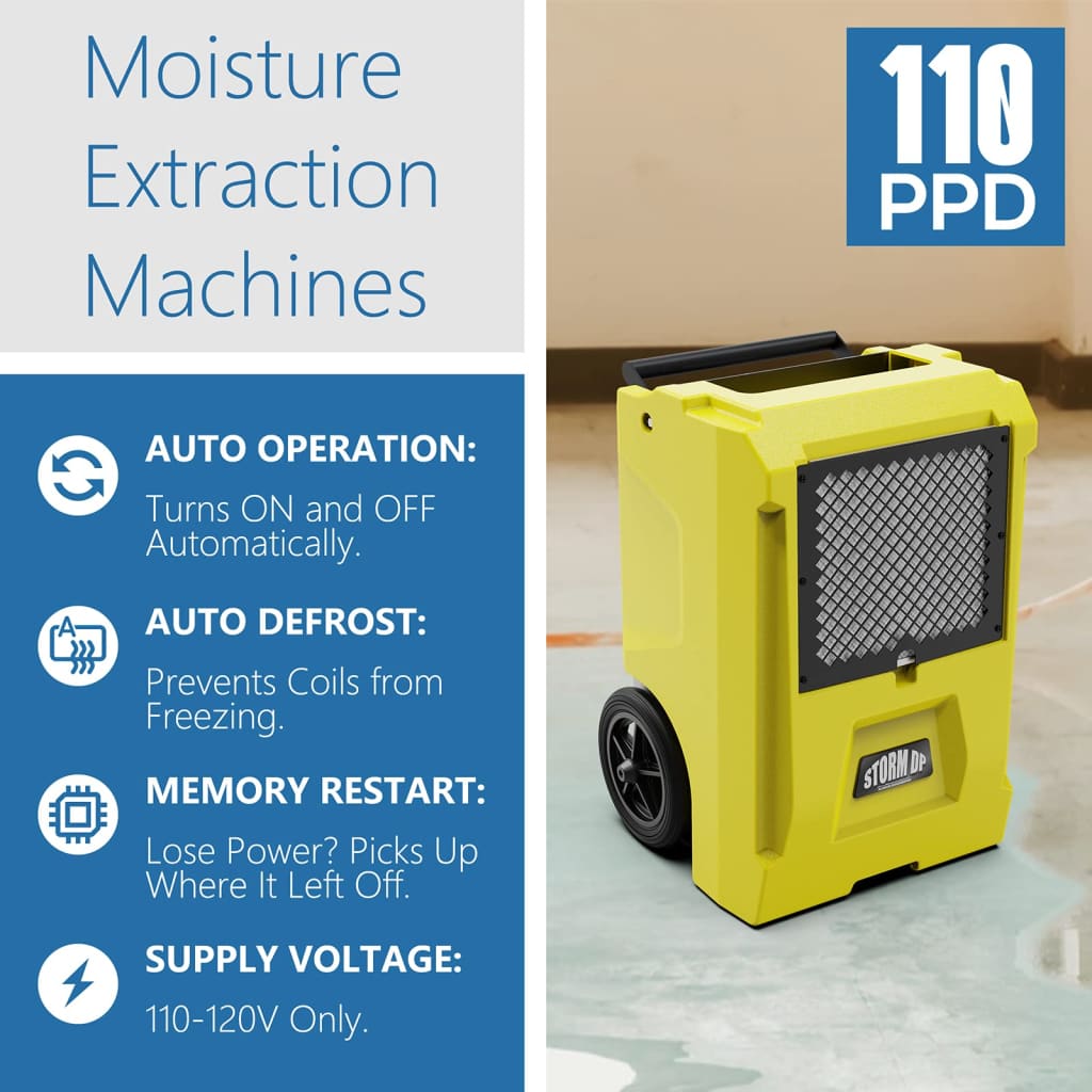 AlorAir Storm DP 110 PPD Commercial Dehumidifier with Pump - App Enabled - settings