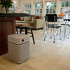 Austin Air Bedroom Machine HEPA Air Purifier - B402 in Sandstone in home setting